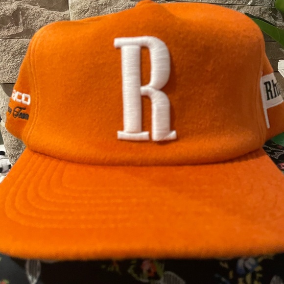 Rhude Vibrant Orange Cap with White Logo - Picture 10 of 13